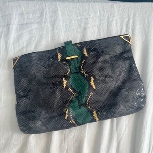 Emporio Armani Python Skin Clutch